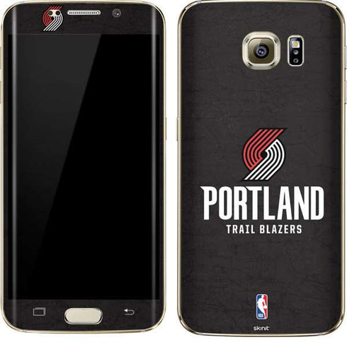 NBA Portland Trail Blazers Distressed Galaxy S7 Edge Skin