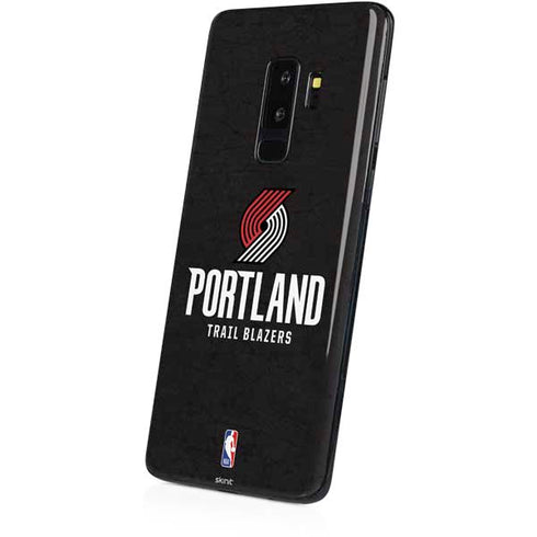 NBA Portland Trail Blazers Distressed Galaxy S9 Plus Skin