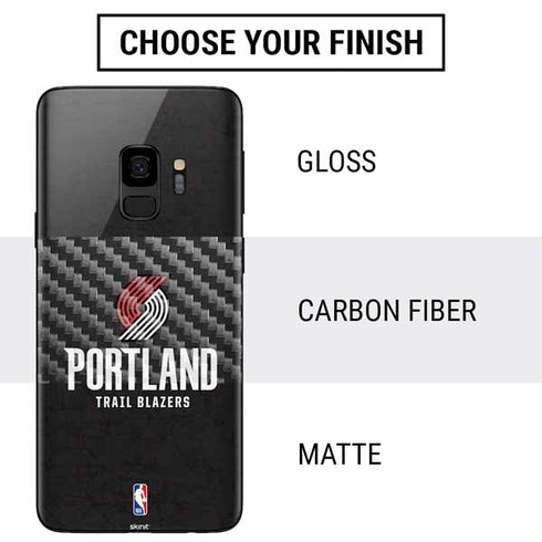 NBA Portland Trail Blazers Distressed Galaxy S9 Skin