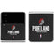 NBA Portland Trail Blazers Distressed Galaxy Z Flip4 5G Skin