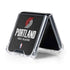NBA Portland Trail Blazers Distressed Galaxy Z Flip5 5G Clear Case