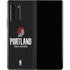 NBA Portland Trail Blazers Distressed Galaxy Z Fold2 5G Skin
