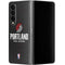 NBA Portland Trail Blazers Distressed Galaxy Z Fold4 5G Skin