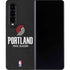 NBA Portland Trail Blazers Distressed Galaxy Z Fold4 5G Skin