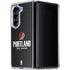 NBA Portland Trail Blazers Distressed Galaxy Z Fold5 5G Clear Case