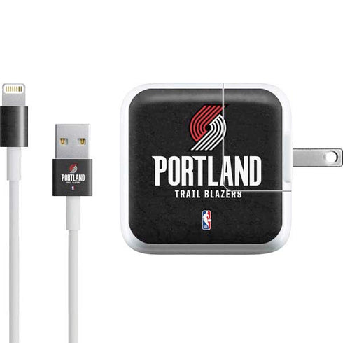 NBA Portland Trail Blazers Distressed iPad Charger (10W USB) Skin