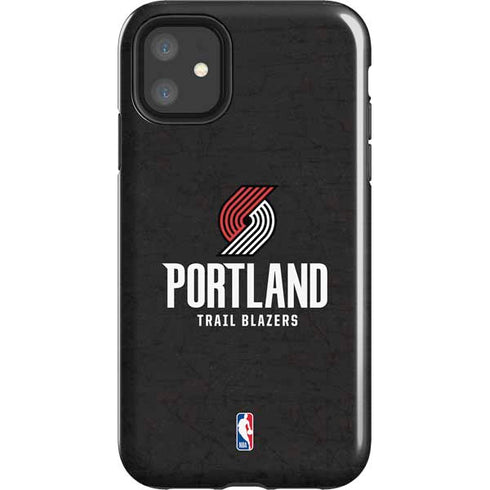 NBA Portland Trail Blazers Distressed iPhone 11 Impact Case