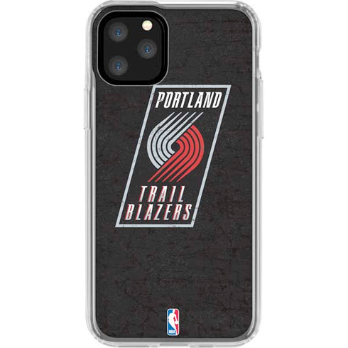 NBA Portland Trail Blazers Distressed iPhone 11 Pro Clear Case