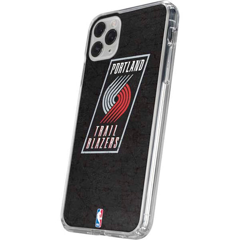 NBA Portland Trail Blazers Distressed iPhone 11 Pro Clear Case