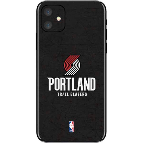 NBA Portland Trail Blazers Distressed iPhone 11 Skin