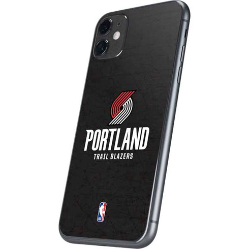 NBA Portland Trail Blazers Distressed iPhone 11 Skin