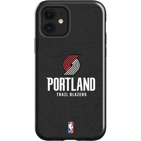 NBA Portland Trail Blazers Distressed iPhone 12 Impact Case