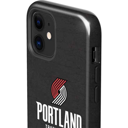 NBA Portland Trail Blazers Distressed iPhone 12 Impact Case