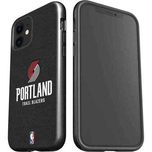 NBA Portland Trail Blazers Distressed iPhone 12 Impact Case