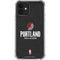 NBA Portland Trail Blazers Distressed iPhone 12 Mini Clear Case