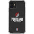 NBA Portland Trail Blazers Distressed iPhone 12 Mini Clear Case