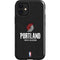 NBA Portland Trail Blazers Distressed iPhone 12 Mini Impact Case