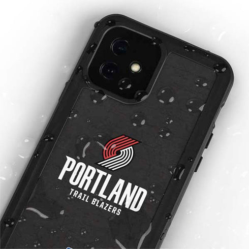 NBA Portland Trail Blazers Distressed iPhone 12 Mini Waterproof Case