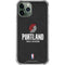 NBA Portland Trail Blazers Distressed iPhone 12 Pro Clear Case