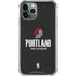NBA Portland Trail Blazers Distressed iPhone 12 Pro Max Clear Case