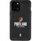 NBA Portland Trail Blazers Distressed iPhone 12 Pro Max Waterproof Case