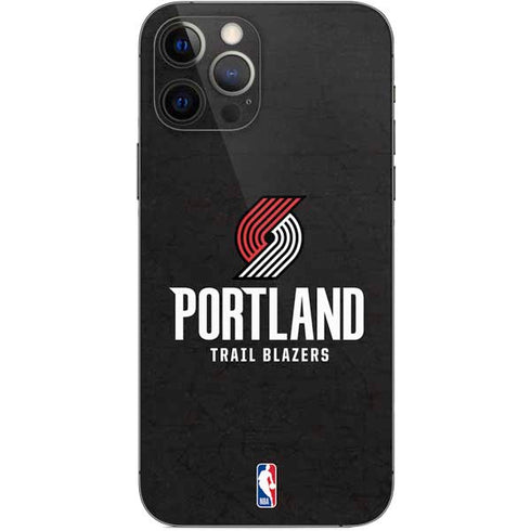 NBA Portland Trail Blazers Distressed iPhone 12 Pro Skin