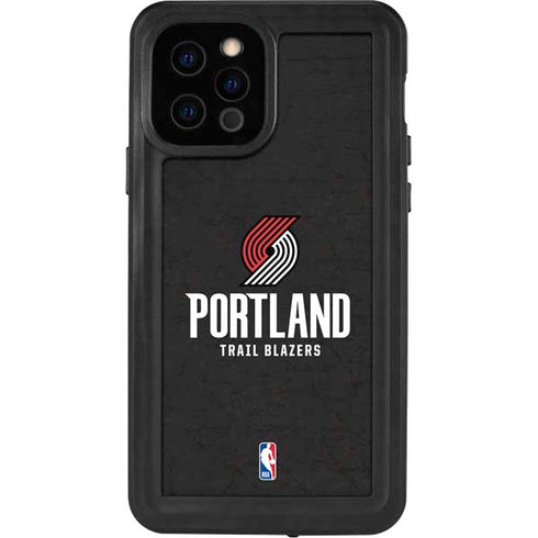 NBA Portland Trail Blazers Distressed iPhone 12 Pro Waterproof Case