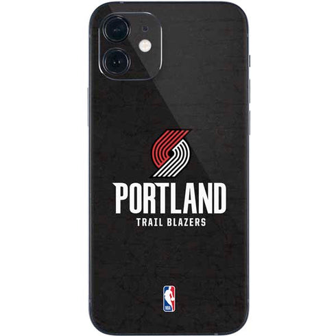 NBA Portland Trail Blazers Distressed iPhone 12 Skin