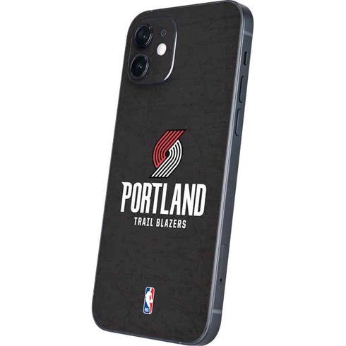 NBA Portland Trail Blazers Distressed iPhone 12 Skin