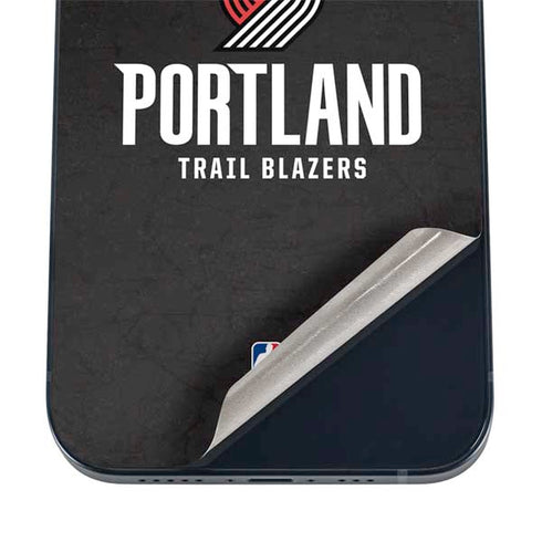 NBA Portland Trail Blazers Distressed iPhone 12 Skin