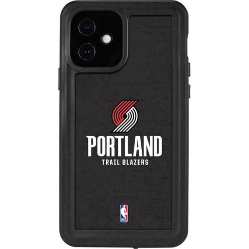 NBA Portland Trail Blazers Distressed iPhone 12 Waterproof Case