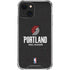 NBA Portland Trail Blazers Distressed iPhone 13 Clear Case