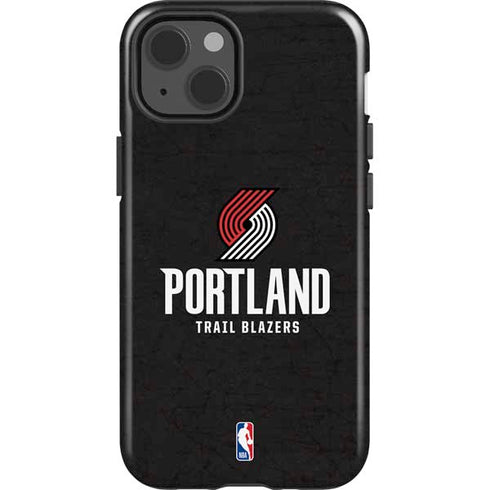 NBA Portland Trail Blazers Distressed iPhone 13 Impact Case