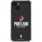 NBA Portland Trail Blazers Distressed iPhone 13 Mini Clear Case