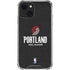 NBA Portland Trail Blazers Distressed iPhone 13 Mini Clear Case