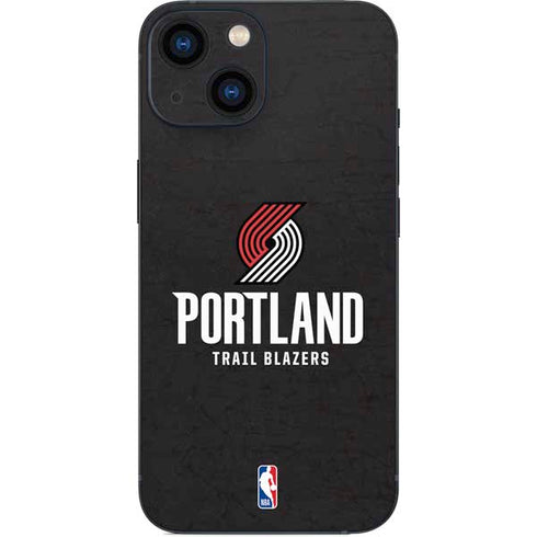 NBA Portland Trail Blazers Distressed iPhone 13 Mini Skin