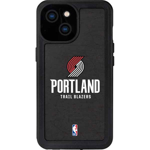 NBA Portland Trail Blazers Distressed iPhone 13 Mini Waterproof Case