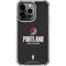 NBA Portland Trail Blazers Distressed iPhone 13 Pro Clear Case