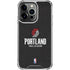 NBA Portland Trail Blazers Distressed iPhone 13 Pro Clear Case