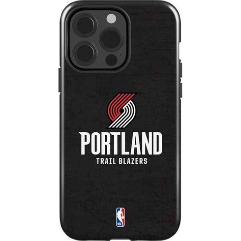 NBA Portland Trail Blazers Distressed iPhone 13 Pro Impact Case