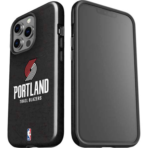 NBA Portland Trail Blazers Distressed iPhone 13 Pro Impact Case