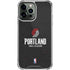 NBA Portland Trail Blazers Distressed iPhone 13 Pro Max Clear Case