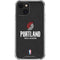 NBA Portland Trail Blazers Distressed iPhone 14 Clear Case
