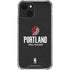 NBA Portland Trail Blazers Distressed iPhone 14 Clear Case
