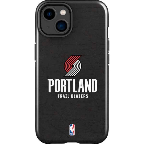 NBA Portland Trail Blazers Distressed iPhone 14 Plus Impact Case