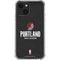 NBA Portland Trail Blazers Distressed iPhone 14 Plus Clear Case