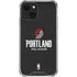 NBA Portland Trail Blazers Distressed iPhone 14 Plus Clear Case