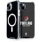 NBA Portland Trail Blazers Distressed iPhone 15 Plus MagSafe Case
