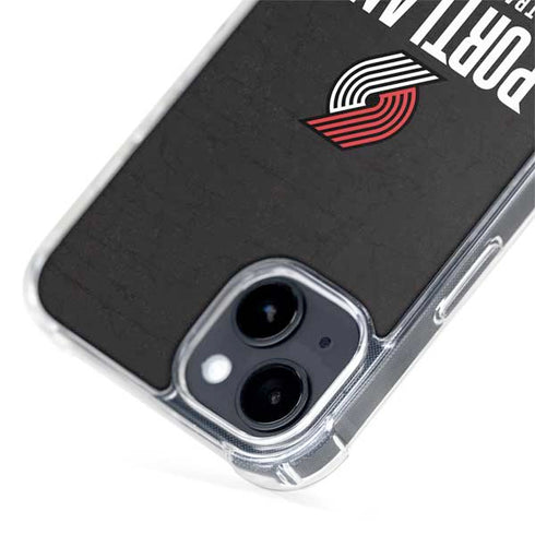 NBA Portland Trail Blazers Distressed iPhone 14 Plus MagSafe Case