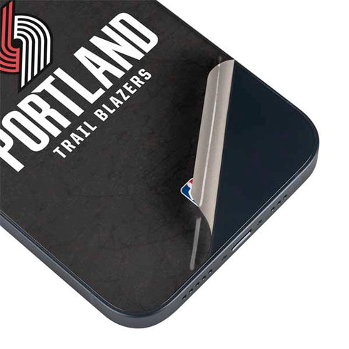 NBA Portland Trail Blazers Distressed iPhone 15 Plus Skin